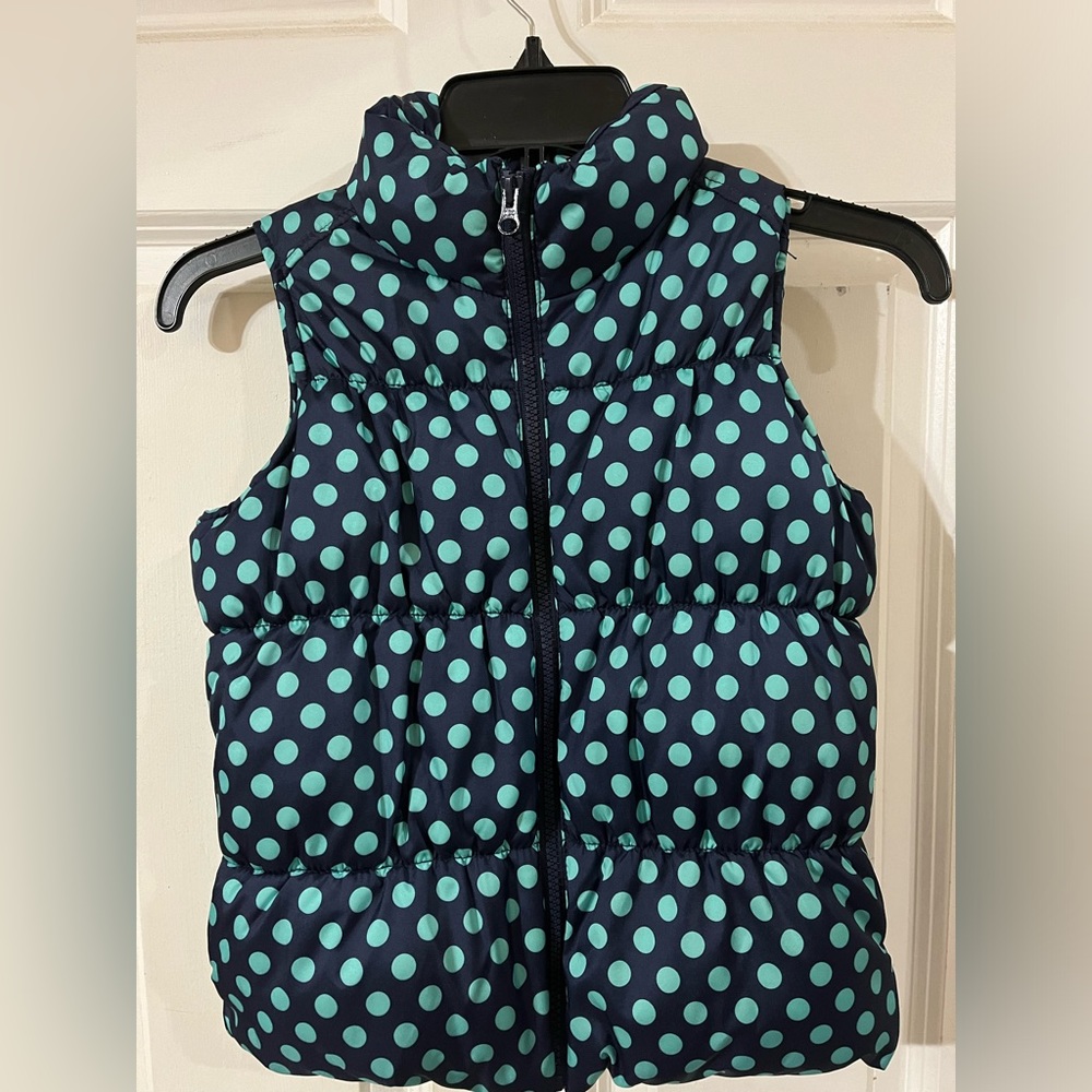 Old Navy girls navy puffer vest